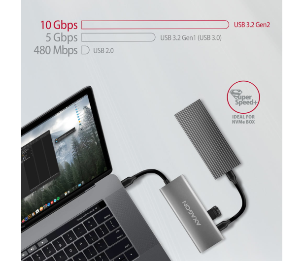 Axagon HMC-5G21 USB-C 10Gbps SPEEDSTER 5in1 hub - 1485451 - zdjęcie 6